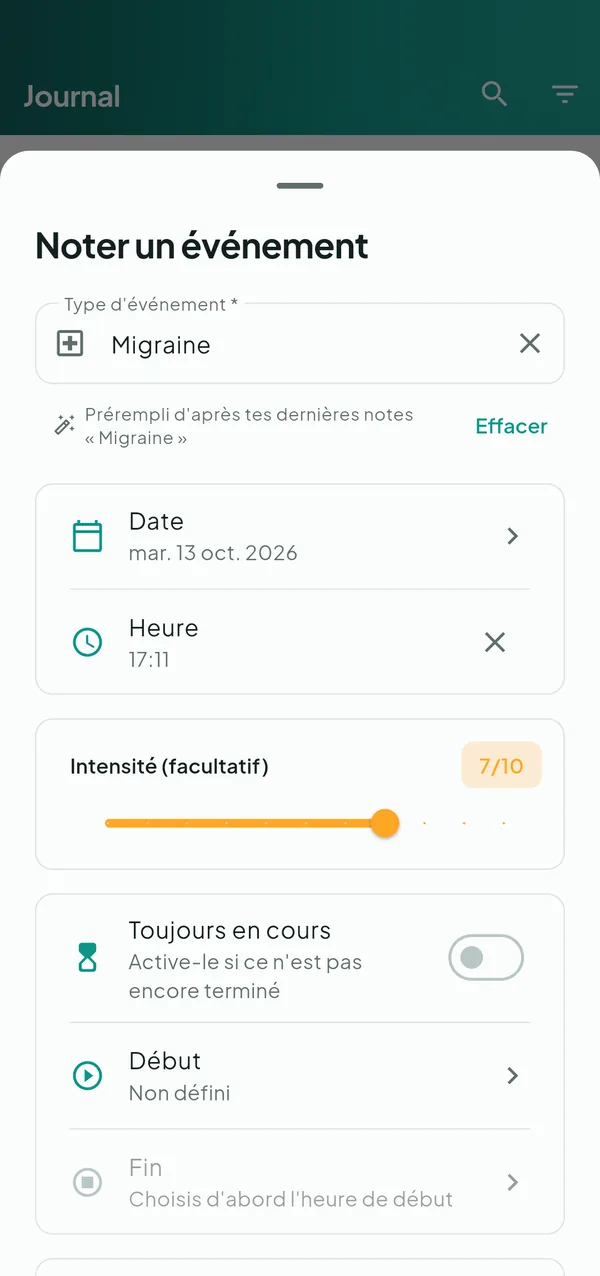 LifeLog — Santé & bien-être — capture d’écran 2