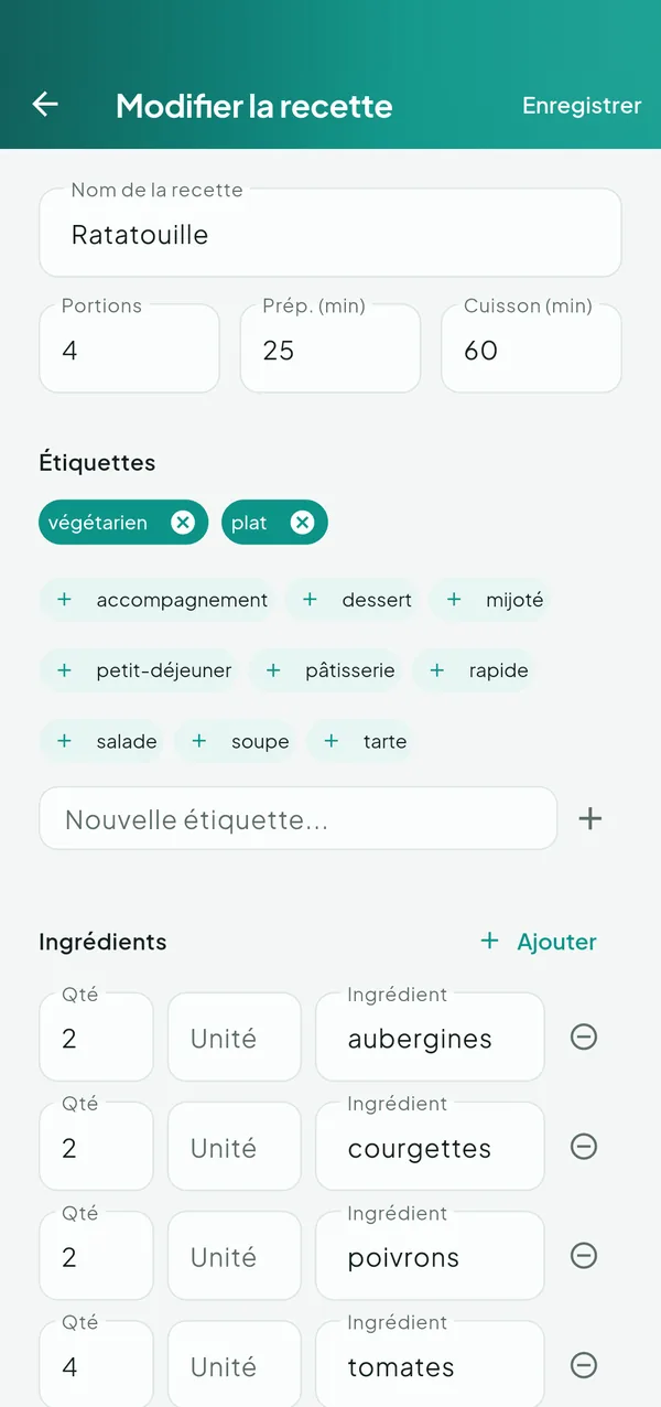 ReciPeas — Cuisine — capture d’écran 6