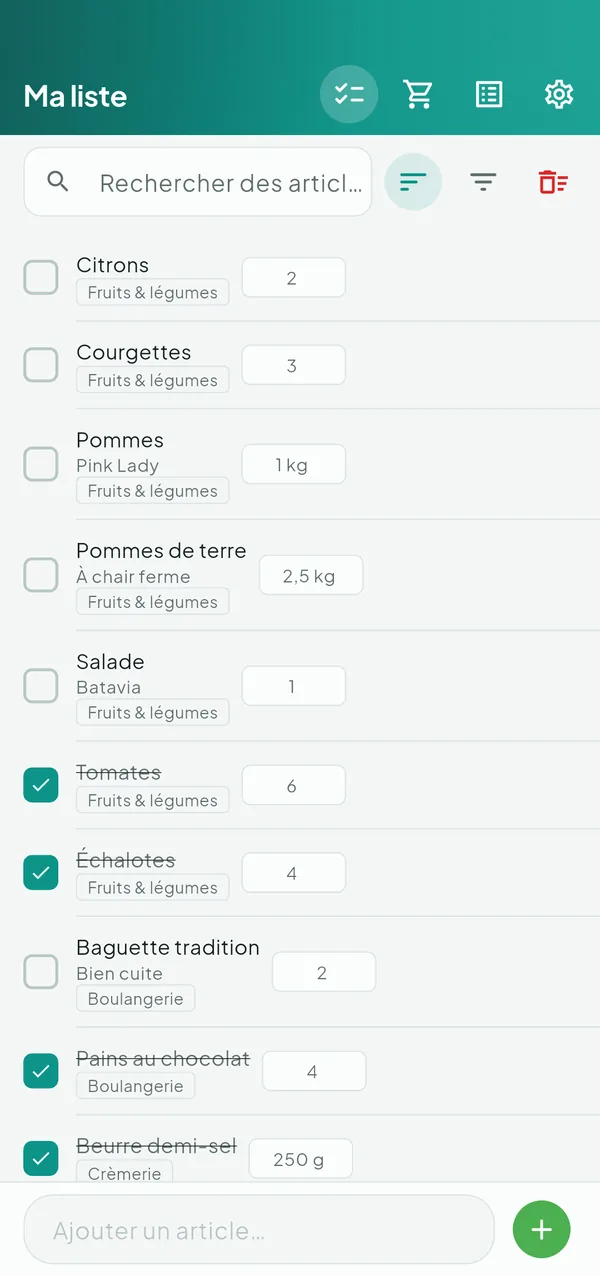 ShopLog — Liste de courses — capture d’écran 3